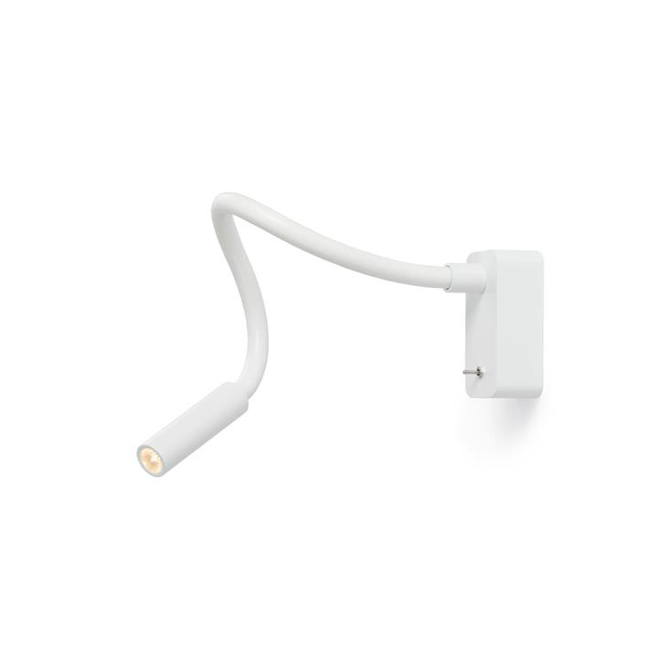 Scar-Led 1FDS Wandleuchte Aufbau, L400, weiß/weiß