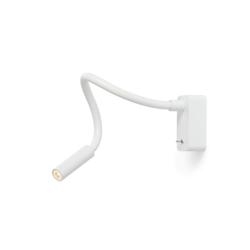 Scar-Led 1FDS Wandleuchte Aufbau, L400, weiß/weiß