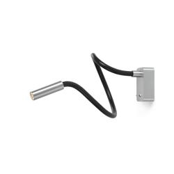 Scar-Led 1FDS Wandleuchte Aufbau, L750, alu/schwarz