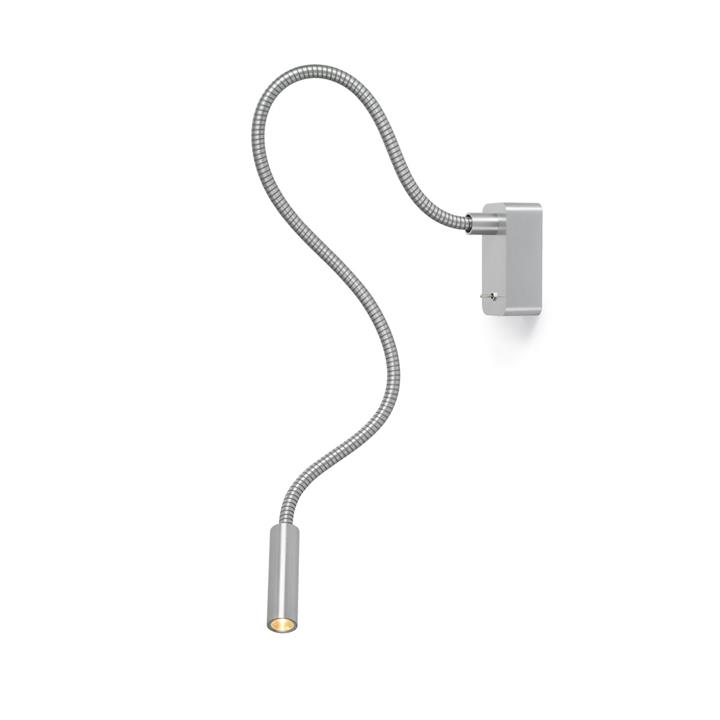 Scar-Led 1FDS Wandleuchte Aufbau, L750, alu/alu