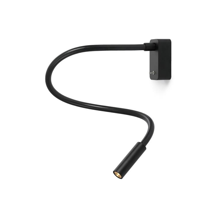 Scar-Led 1FDS Wandleuchte Aufbau, L750, schwarz/schwarz