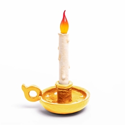 Seletti Bugia Kerzenlicht Batterielampe, Gold
