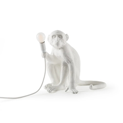 Seletti Monkey Tischleuchte, weiß