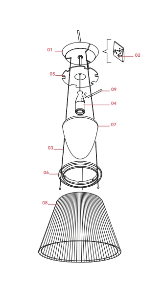 Ersatzteil: Innenschirm für Flos Romeo Moon S2