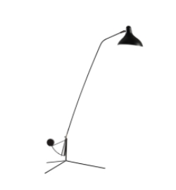 Schwarze Stehlampe