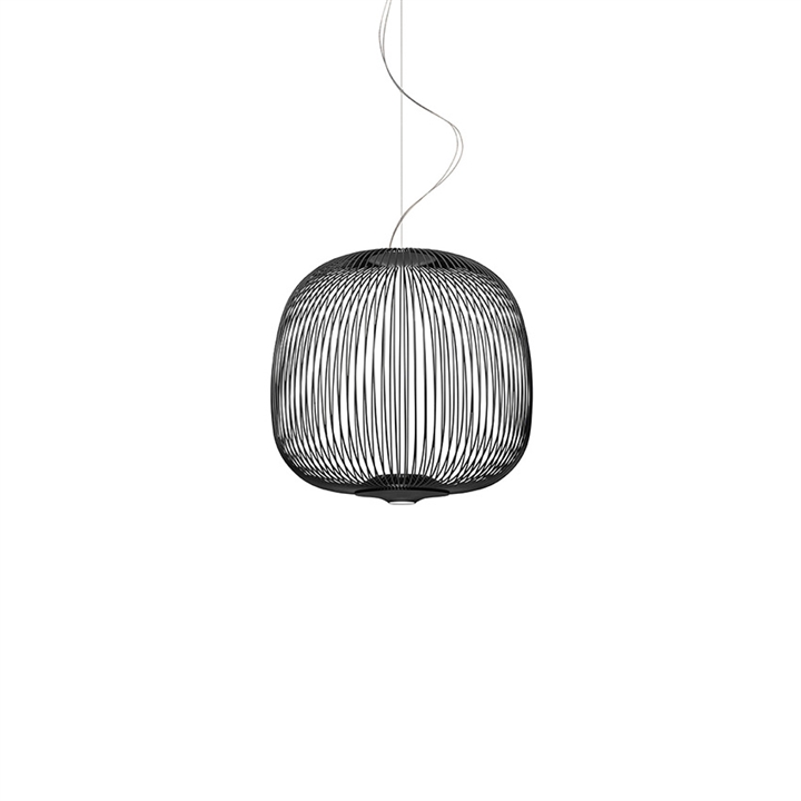 Spokes 2 Midi LED Pendelleuchte, schwarz