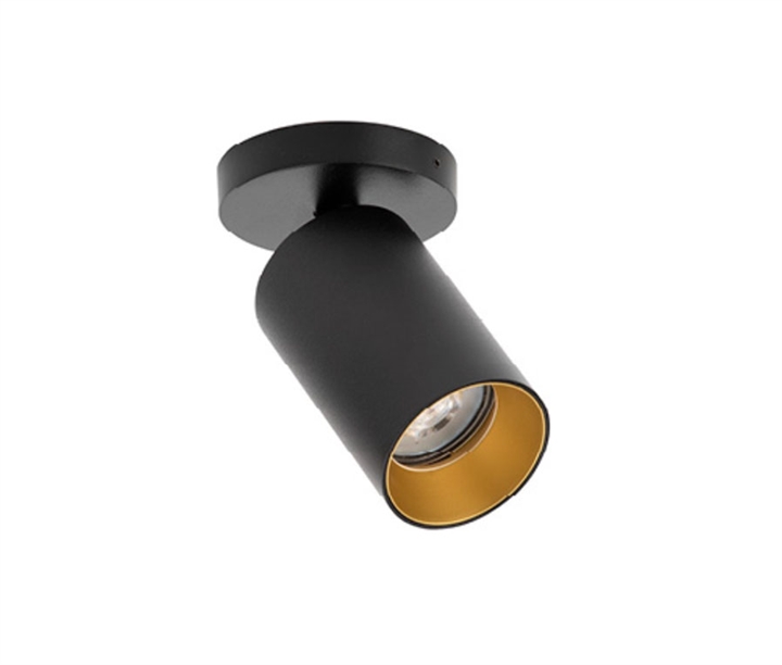 SpotOn Circle1 Deckenleuchte/Spot, schwarz/gold