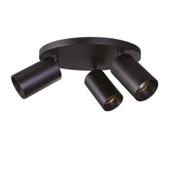 SpotOn Circle3 Deckenleuchte/Spot, schwarz