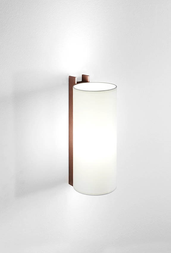 TMM Largo Wandleuchte, Walnuss/Weiß