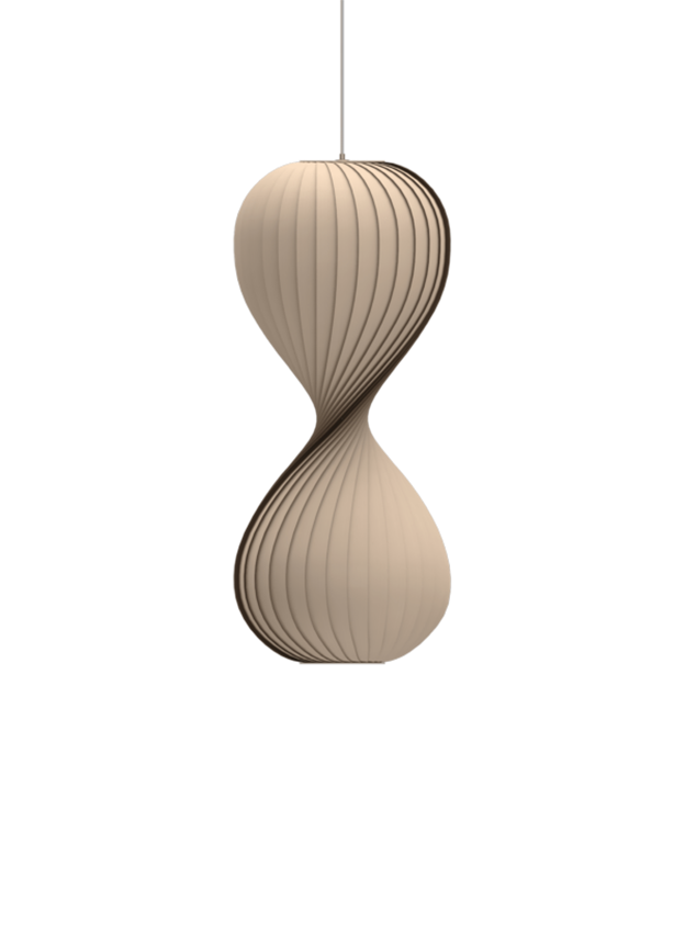 TR10 Pendelleuchte, Birke/Natur, 40 x 100 cm