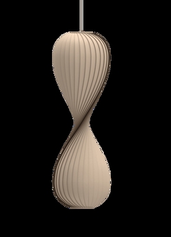 TR10 Pendelleuchte, Birke/Natur, 43 x 133 cm.