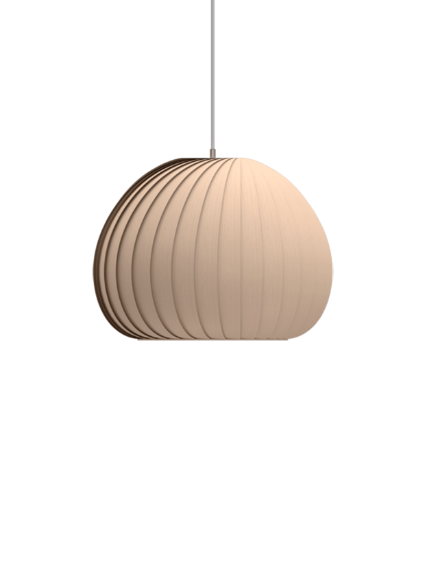 TR12 Pendelleuchte, Birke/Natur, 45 x 35 cm