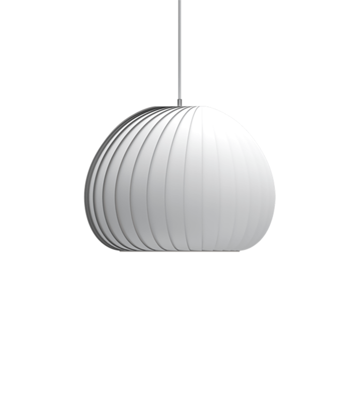 TR12 Pendelleuchte, Kunststoff/Weiß, 45 x 35 cm