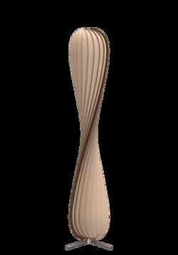 TR7 Stehleuchte, Birke/Natur, 25 x 148 cm