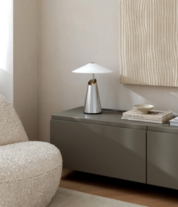 Taido Tischlampe, Chrom