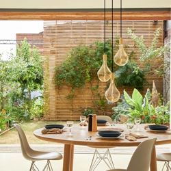 Tala Triple Pendelleuchte (Fassung), schwarz/messing