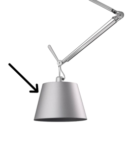 Ersatzteil Tolomeo Schirm alu Ø20