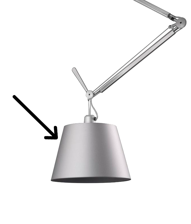 Ersatzteil Tolomeo Schirm alu Ø20