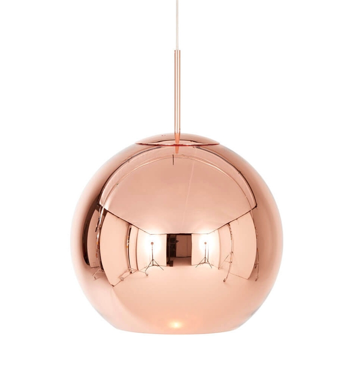 Copper runde Pendelleuchte Ø45, Kupfer