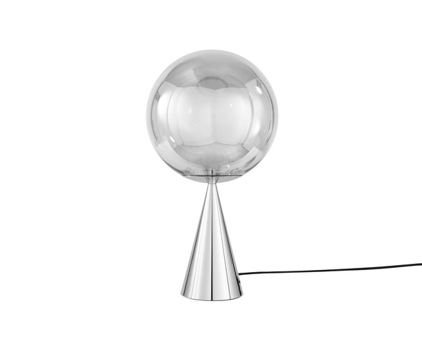 Globe Fat Tischleuchte, Silber/Silber