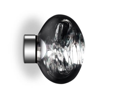 Melt Surface mini Wand-/Deckenleuchte, Silber