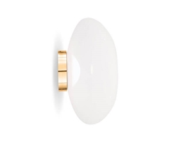 Melt Surface Wand-/Deckenleuchte, opal/gold