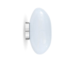 Melt Surface Wand-/Deckenleuchte, opal/silber