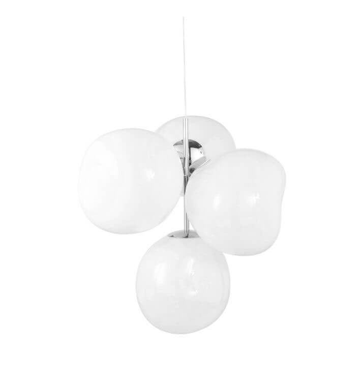 Melt kleine Kronleuchter, opal/silber