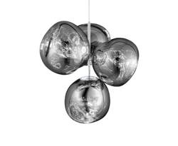 Melt kleine Kronleuchter, Silber