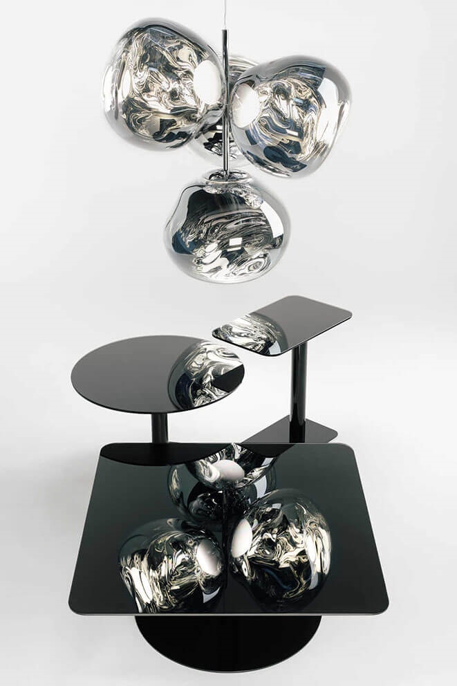 Melt kleine Kronleuchter, Silber