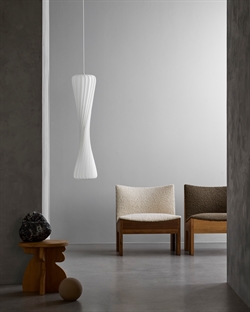 TR7 Pendelleuchte, PC Nonwoven/weiß, 25 x 112 cm