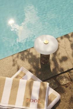 TRIP tragbare Batterielampe / Tischlampe, dark emperador/opal