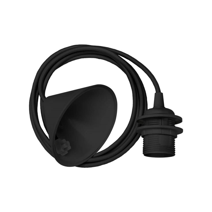 Cord Set E27-Aufhängung, schwarz