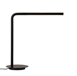 Omni Tischlampe m/USB, schwarz