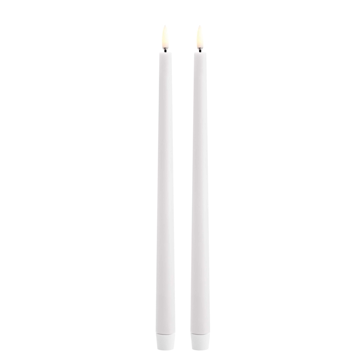 LED Stabkerzen, Nordic White, 2er-Pack, 2,3x32 cm