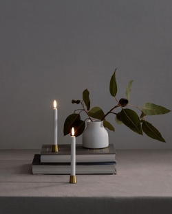 LED Mini-Kerzen, Nordic White, Smooth, 2er-Pack, 1,3x13,8cm