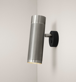 Thorup Copenhagen Patrone Wandleuchte, nickelbeschichtetes Messing, 200 mm