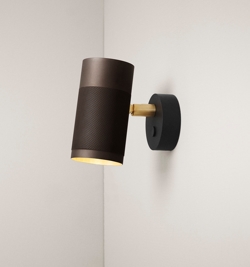 Thorup Copenhagen Patrone Wandleuchte klein, brüniertes Messing, 120 mm