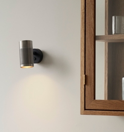 Thorup Copenhagen Patrone Wandleuchte klein, nickelbeschichtetes Messing, 120 mm