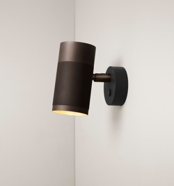 Thorup Copenhagen Patrone Wandleuchte klein, brüniertes Messing/dunkel, 120 mm