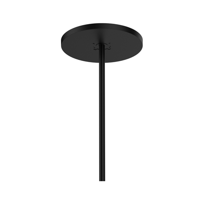 Baldachin für Wever Ducré Pendelleuchte - einfach, teils eingebaut, schwarz