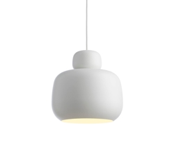 Stone Pendelleuchte groß, weiß