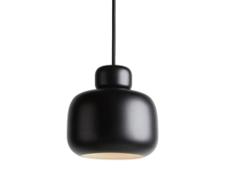 Stone Pendelleuchte groß, schwarz