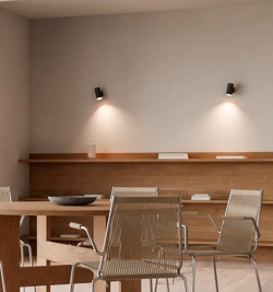 Thorup Copenhagen Patrone Wandleuchte klein, schwarz-brüniertes Messing, 120 mm