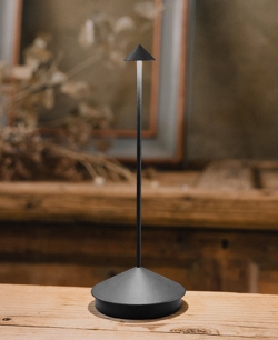 Pina Akku-/Tischlampe, dunkelgrau