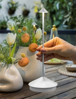 Pina Akku-/Tischlampe, Weiß