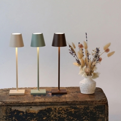 Poldina micro in Sand, Salbeigrün und Corten