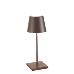 Poldina mini Akku-/Tischlampe, Corten