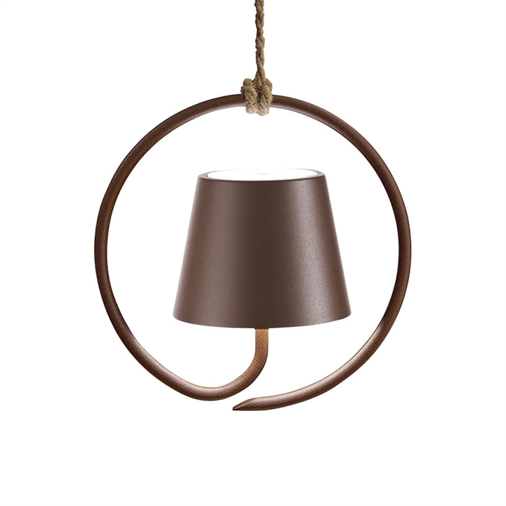 Poldina Akku-Lampe / Pendelleuchte, corten