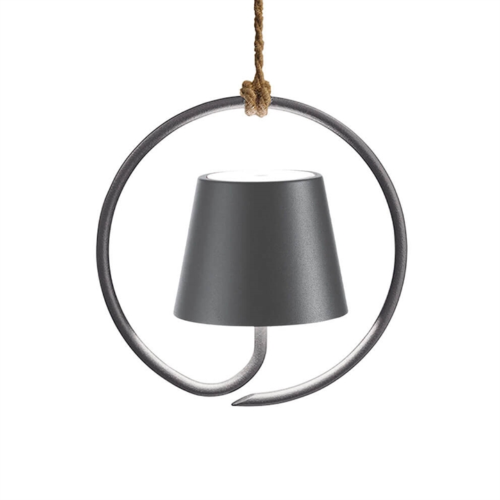 Poldina Akku-Lampe / Pendelleuchte, dunkelgrau